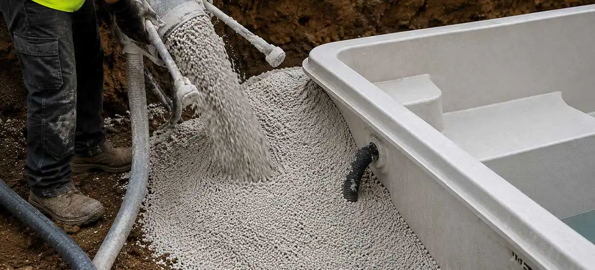 Izolácia bazéna liatym polystyrénom - ThermoWhite Izolácia bazéna liatym polystyrénom - ThermoWhite