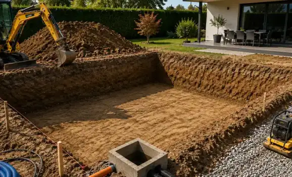 V&yacute;kopov&eacute; pr&aacute;ce a baz&eacute;n na kľ&uacute;č
